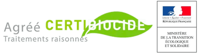 Certification CERTIBIOCIDE - Entreprise agréée lutte anti-nuisibles